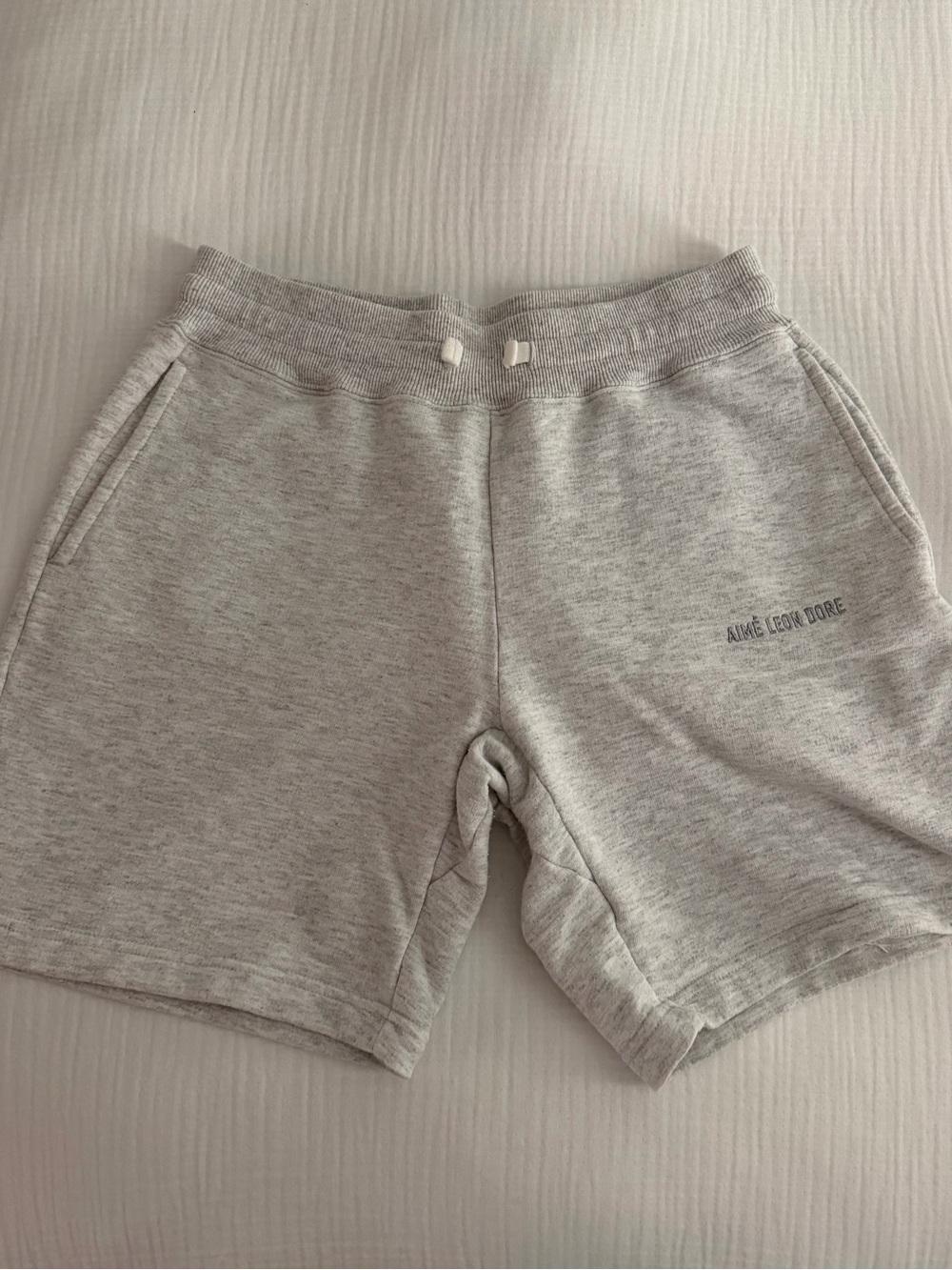 Aime Leon Dore Logo Short in Heather Gray